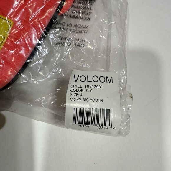 Volcom Vicky Big Youth Sandal Size 4 Unisex - Electric Coral - NWT - Picture 5 of 10
